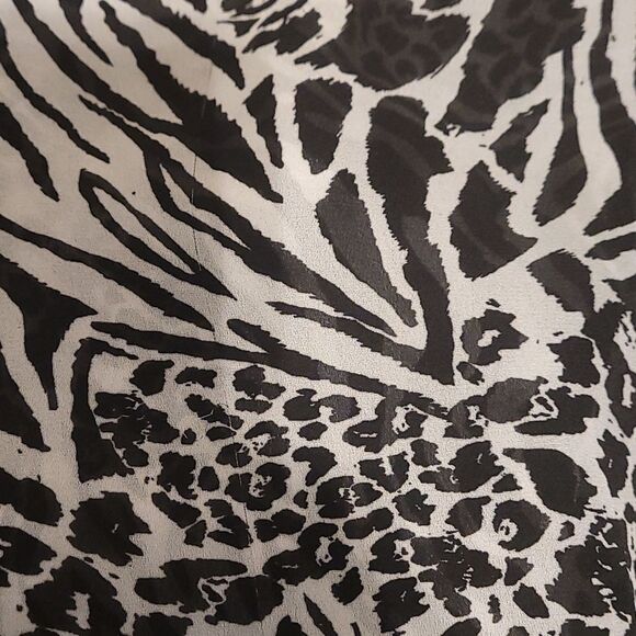 Cato leopard and zebra print button up shirt - Picture 5 of 5